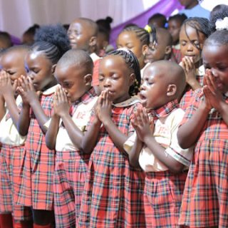 Children Praying at School